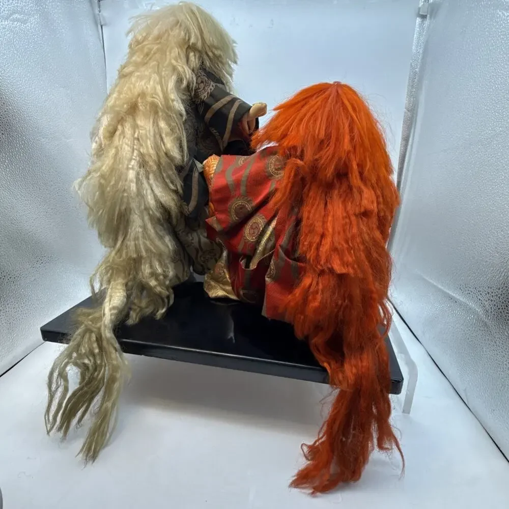 Vintage Doll Japanese Kabuki Renjishi Lion Dancers…